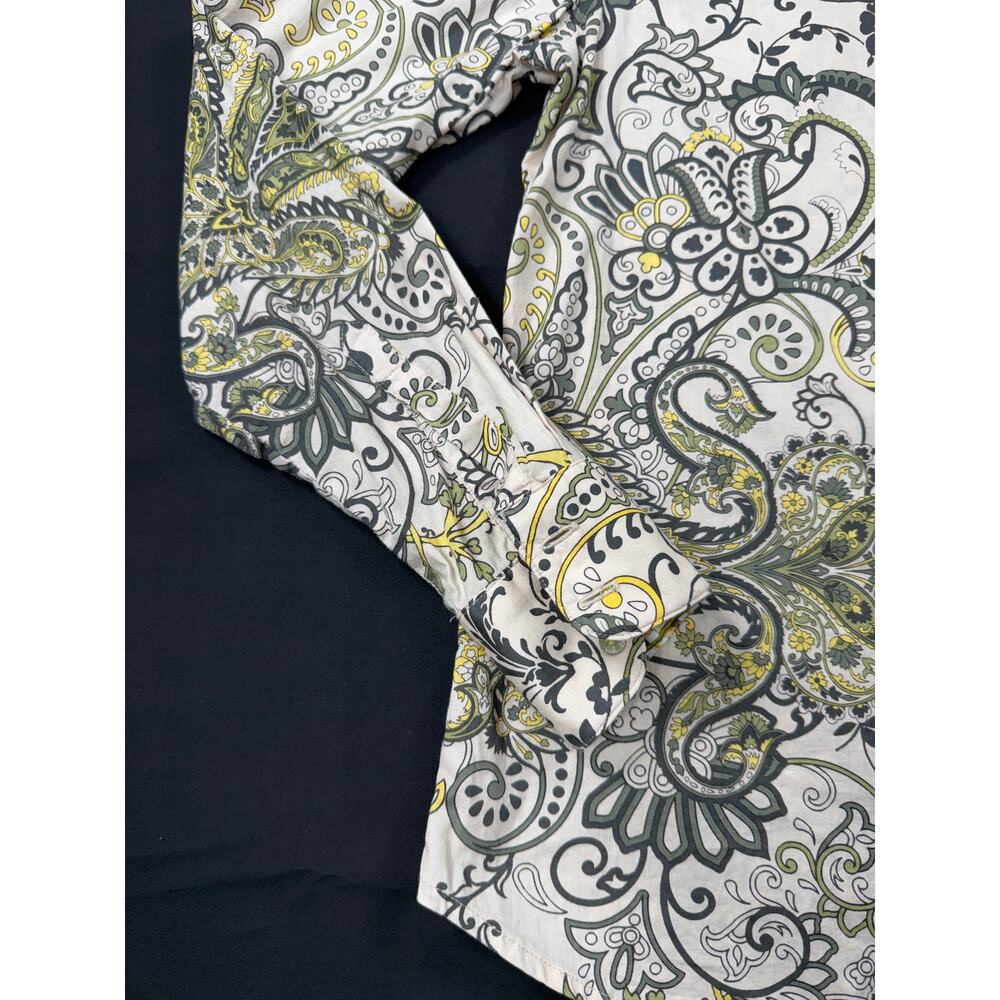 Robert Graham Women's Paisley Flip Cuff Shirt Top Blouse Sz Medium Limited - Picture 6 of 15